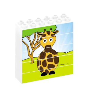 Žirafa - Vertikální puzzle - 8ks