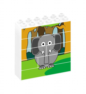Slon - Vertikální puzzle - 8ks