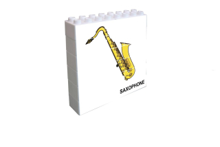 Saxofon - Vertikální puzzle