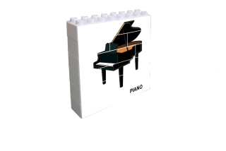 Piáno - Vertikální puzzle