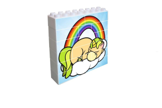 Jednorožec na obláčku - Vertikální puzzle