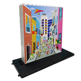 Město - Vertikální puzzle