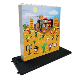 Divoký západ - Vertikální puzzle