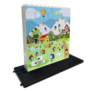 Zima - Vertikální puzzle