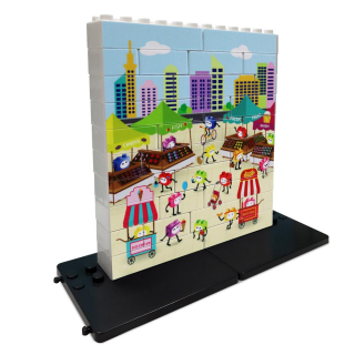 Trh - Vertikální puzzle