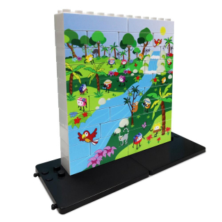 Džungle - Vertikální puzzle