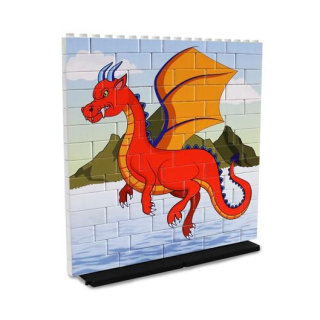 Červený drak - Vertikální XL puzzle