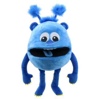 Maňásek na ruku - klapací příšerka - Blue - Pan Modrý