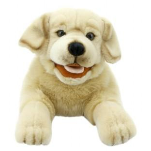 Maňásek na ruku - hravá štěňata - Labrador žlutý