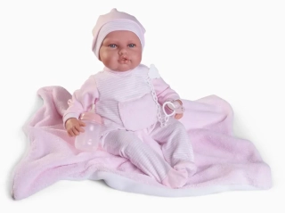 Realistické miminko - holčička Babydoo s dečkou od firmy Antonio Juan