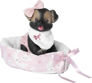 Černo-hnědý pejsek v pelíšku od RosaToys