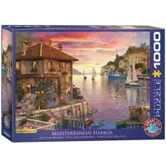 Přístav ve Středozemním moři - Puzzle Eurographics