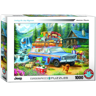 Jeep na chatě - Puzzle Eurographics 1000