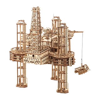 Wood Trick "Vrtná plošina" - 3D dřevěné mechanické puzzle