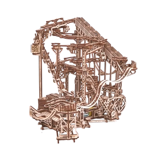 Wood Trick  "Spirála - kuličková dráha" - 3D dřevěné mechanické puzzle 