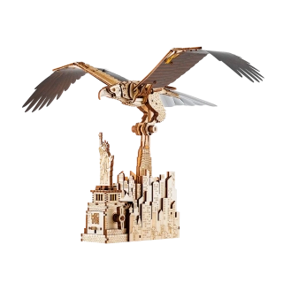 Wood Trick  "Orel svobody" - 3D dřevěné mechanické puzzle 