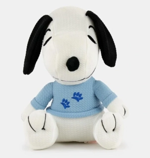Snoopy v modrém tričku - plyšová postavička z pohádek Snoopy