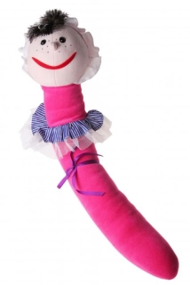 Maňásek na ruku - Žížala Jůlie