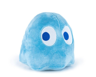 Světle modrý duch - plyšová postavička ze hry Pac-Man