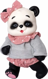 Medvídek panda v šedém svetru od RosaToys
