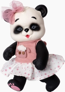 Medvídek panda Rebeca v halence s kapucou od RosaToys