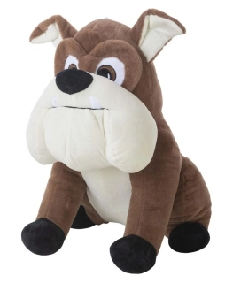 Tmavě hnědý buldog od firmy Llopis - 35 cm