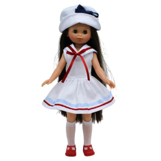 Panenka Elena v bílých šatech od firmy Folk Artesanía