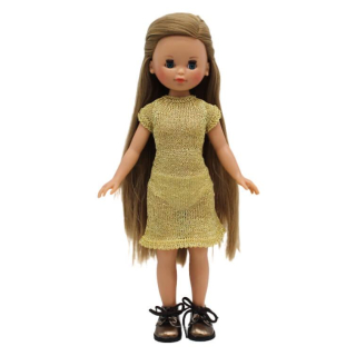 Panenka Elena ve zlatavých šatech od firmy Folk Artesanía