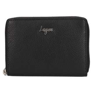Dámská  černá kožená peněženka LAGEN