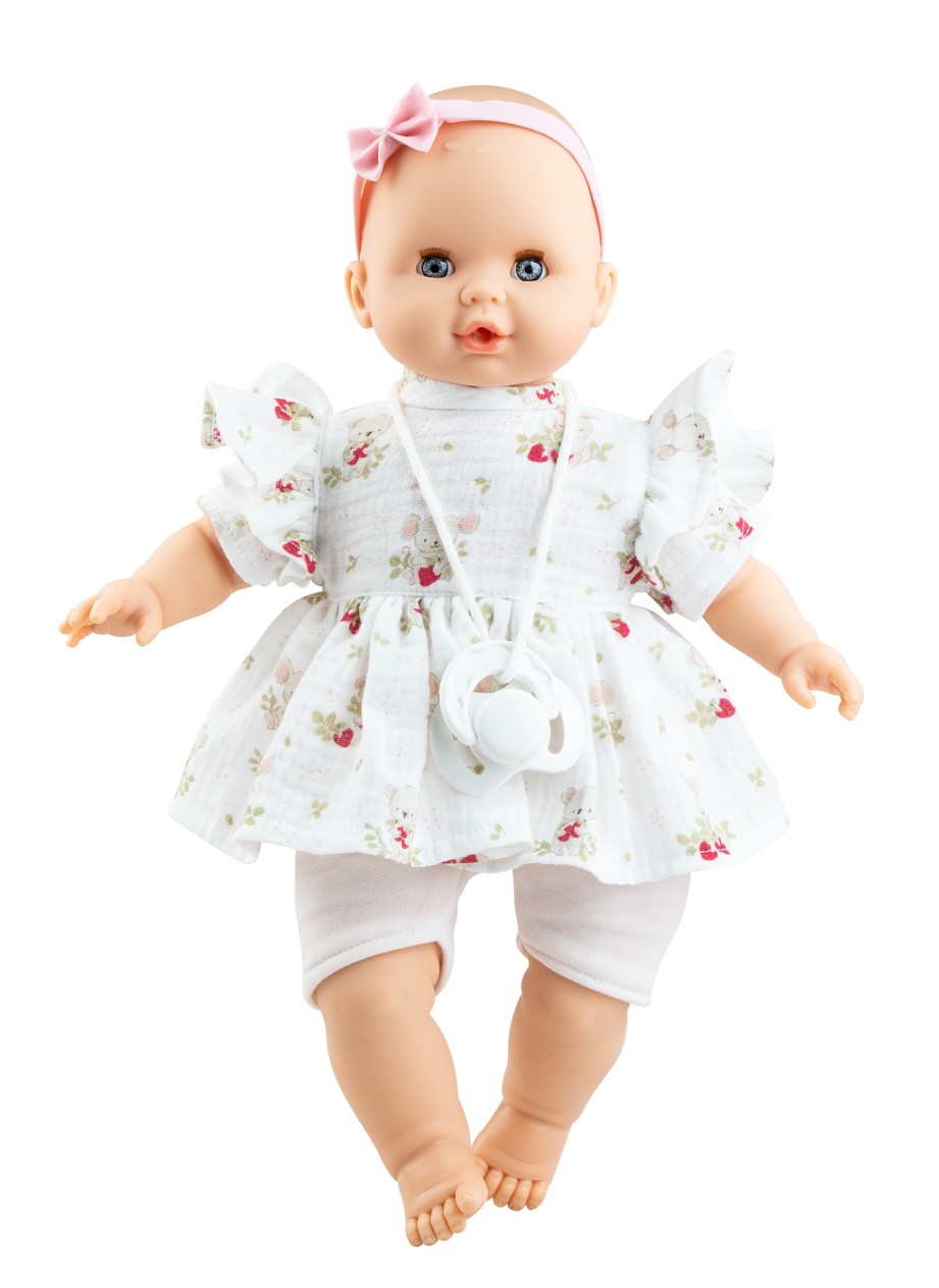 Paola Reina 08061 holčička Sonia v bílých šatech 36cm