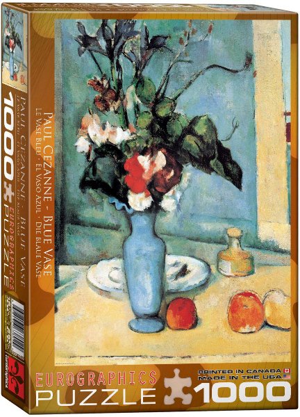 Puzzle EuroGraphics Cezanne - Modrá váza 1000